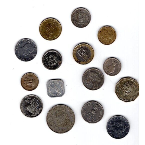 Vintage Mixed World Coin Collection Assorted Currencies Various Countries Set #2 - Picture 2 of 2